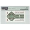 Image 2 : Suriname 1 Gulden 1984 State Note Pick 116h PMG Superb Gem UNC 67 EPQ