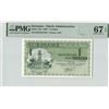 Image 1 : Suriname 1 Gulden 1986 State Note Pick 116i PMG Superb Gem UNC 67 EPQ