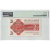 Image 2 : Suriname 2½ Gulden 1961 Specimen Pick 117as PMG About Uncirculated 55 TOP POP
