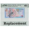 Image 1 : Suriname 5 Gulden 2000 Replacement TDLR Pick 146 PMG Gem UNC 65 EPQ