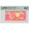 Image 1 : Suriname 10 Gulden 1986 TDLR Pick 131a PMG Gem UNC 66 EPQ