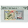 Image 1 : Suriname 1000 Gulden 2000 TDLR Pick 151 PMG Gem Uncirculated 66 EPQ