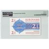 Image 2 : Suriname 2½ Dollar 2004 JEZ Pick 156 PMG Superb Gem UNC 68 EPQ TOP POP