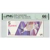 Image 1 : Aruba 5 Florin 1990 Pick 6 PMG Gem Uncirculated 66 EPQ