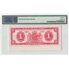 Image 2 : Curacao 1 Gulden 1942 Specimen Pick 35s1 PMG Gem UNC 65 EPQ (special variant with extra paper and sh