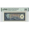 Image 1 : Curacao 5 Gulden 1954 Pick 38 PMG About Uncirculated 55