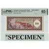 Image 1 : Curacao 100 Gulden 1958 Specimen Pick 49s PMG Gem Uncirculated 65 EPQ