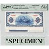 Image 1 : Netherlands Antilles 2½ Gulden 1955 Specimen Pick A1s PMG Choice UNC 64 EPQ (special variant with ex