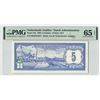 Image 1 : Netherlands Antilles 5 Gulden 1984 Pick 15b PMG Gem Uncirculated 65 EPQ