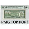 Image 1 : Netherlands Antilles 10 Gulden 1967 Pick 9a PMG Choice About Uncirculated 58 EPQ TOP POP