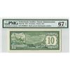 Image 1 : Netherlands Antilles 10 Gulden 1972 Pick 9b PMG Superb Gem Uncirculated 67 EPQ