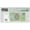 Image 2 : Netherlands Antilles 10 Gulden 1986 Pick 23a PMG Choice Uncirculated 64