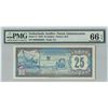 Image 1 : Netherlands Antilles 25 Gulden 1979 Pick 17 PMG Gem Uncirculated 66 EPQ