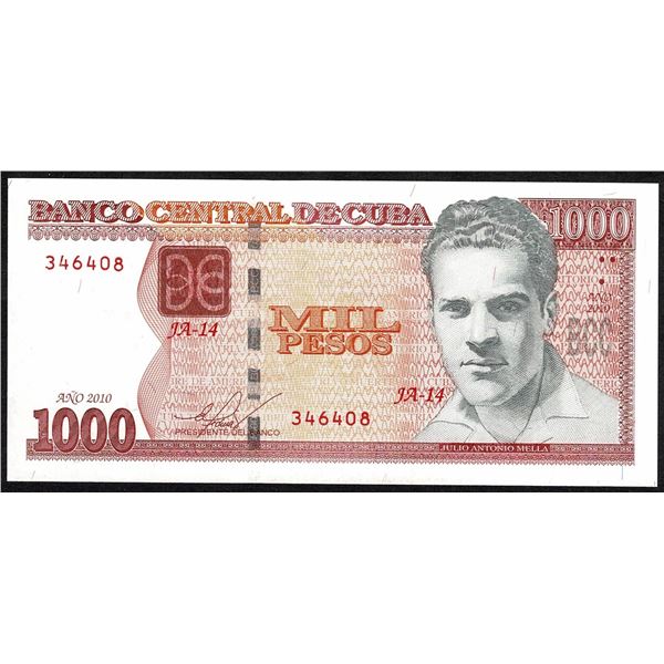 Cuba 1000 Pesos 2010 UNC