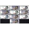 Image 1 : Testnote De La Rue Giori S.A. Varinota 10x Different Varieties Test Note Beethoven. Most in UNC qual