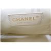 Image 8 : Chanel Grey Ivory Stripes Canvas Wooden Clam Shell Shoulder Bag