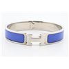 Hermes Blue Metal Clic Clac Bangle Bracelet