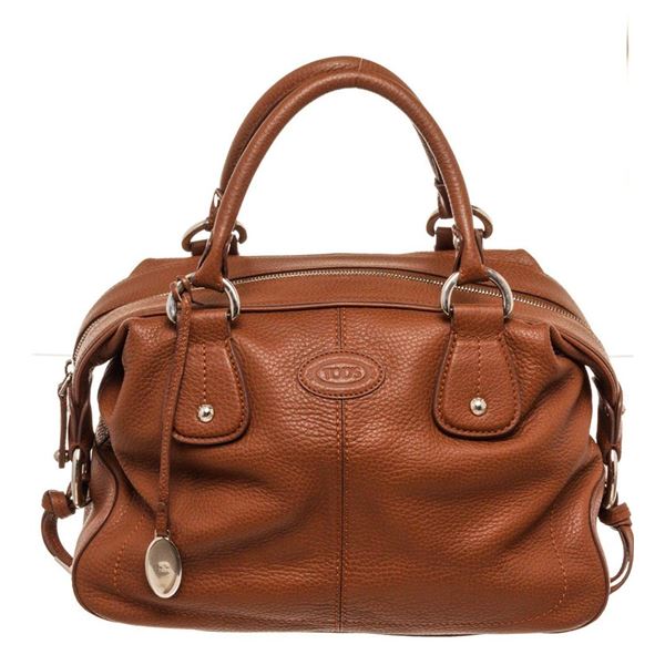 Tods Brown Leather Restyline D Satchel Bag