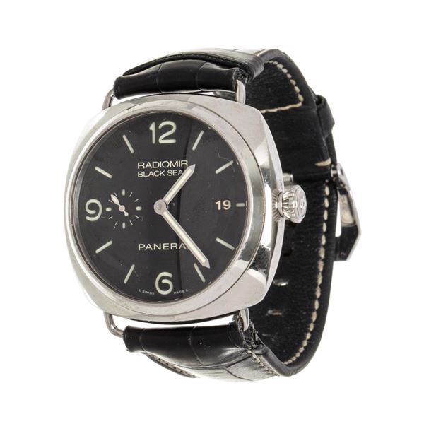 Panerai Black Leather Radiomir Watch