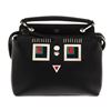 Image 2 : Fendi Black Leather Dotcom Small Shoulder Bag