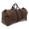 Image 3 : Louis Vuitton Brown Monogram Macassar Canvas Leather Waterproof Keepall Bandouli