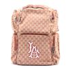 Image 1 : Gucci Rust Brown LA Angels GG Canvas Leather Backpack