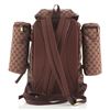 Image 2 : Gucci Red GG Supreme Coated Canvas with Applique Multiple Pocket Large Backpack