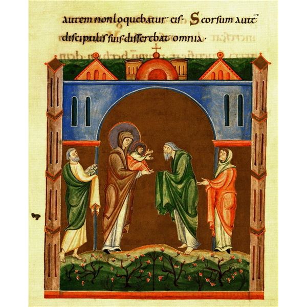 Unknown - Maria and Christ in the Temple