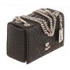 Image 2 : YSL Saint Laurent Black Python Embossed Minaudiere Camera Bag