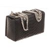 Image 3 : YSL Saint Laurent Black Python Embossed Minaudiere Camera Bag