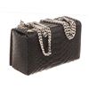 Image 3 : YSL Saint Laurent Black Python Embossed Minaudiere Camera Bag