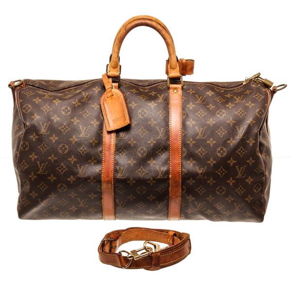 Louis Vuitton Brown Monogram Canvas Keepall 50cm Travel/Weekend Bag