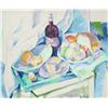 Image 1 : Rodé Still Life with Wine Bottle, Bread & Fruit
