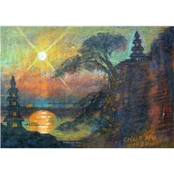 Chua Hu Pagoda & Sunset