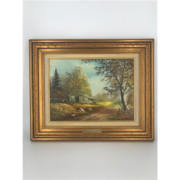 Framed Oil Painting by Peter Kaszunyi