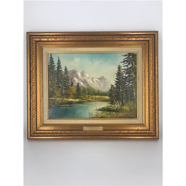 Framed Oil Painting by Peter Kaszunyi