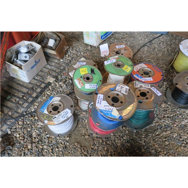 11 Rolls of #14 Commercial Wire - Over 3000ft. Total, Lengths Are Approximate