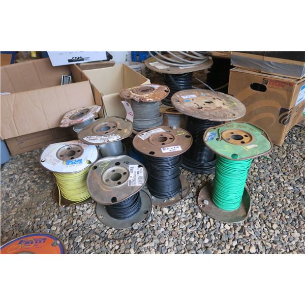 Rolls of #12, #10, #8 Commercial Wire - Over 1800ft Total - Lengths Are Approximate