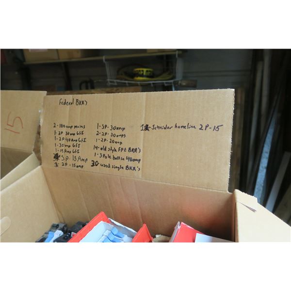 Large Lot of Federal Breakers - See Description For Info