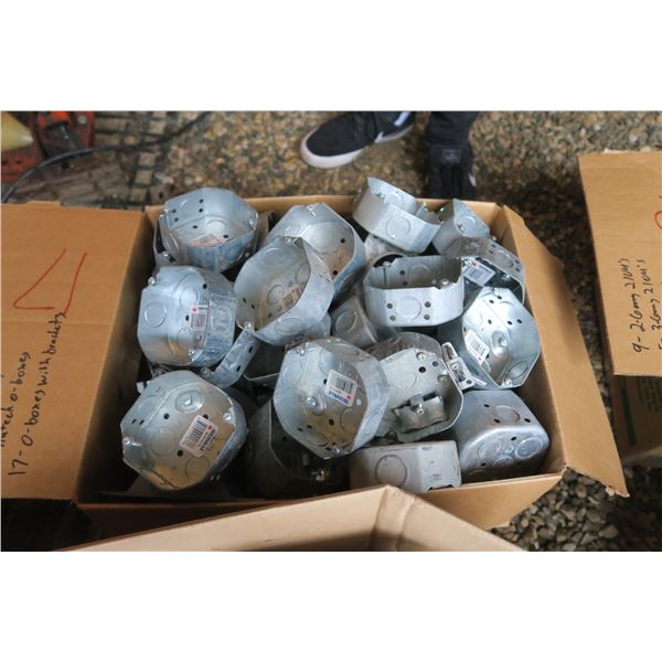 Large Lot of Electrical Boxes - See Description For Info