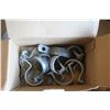 Image 4 : Various EMT Straps in Box, 1 Hole + 2 Hole, 1/2-2" Fixture Chain