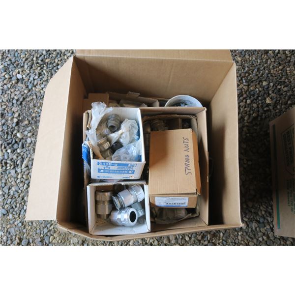 Lot of EMT Fittings, Connectors, Clamps, Etc. - See Description For Info