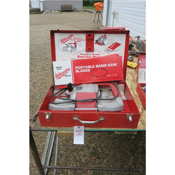 Portable Band Saw & Blades, 4- 3/4" Milwaukee