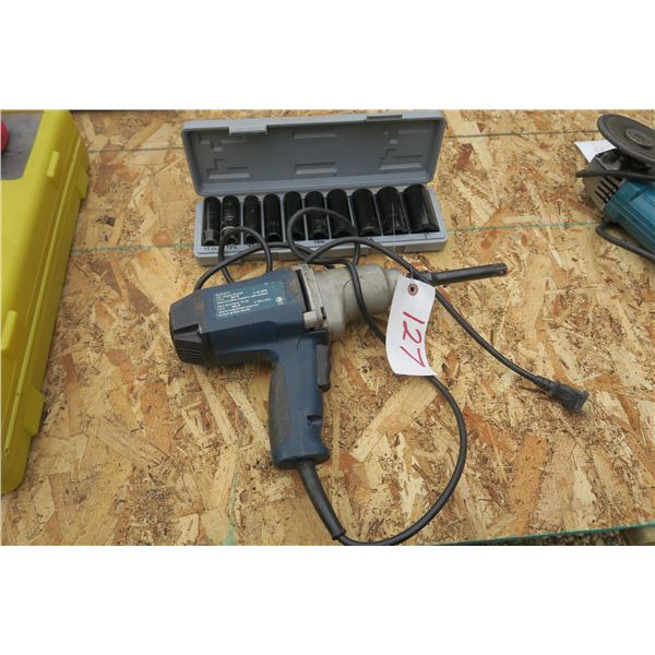 120v Half Inch, Deep Impact Socket Set (Mastercraft)