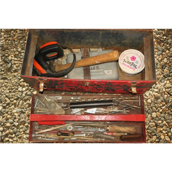 Tool Box Metal W/ Contents