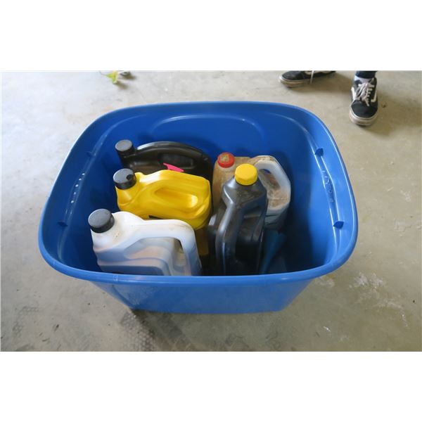 5x Partial Jugs Of Oil