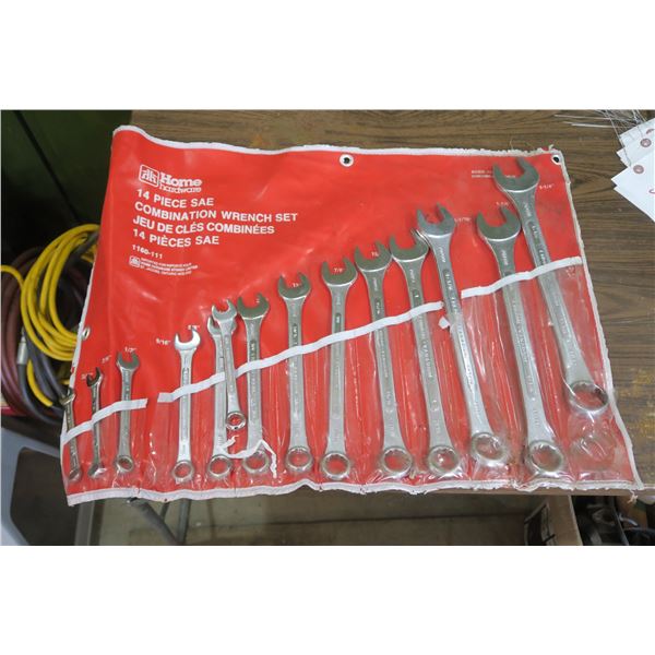 Combination Wrench Set SAE 14pc. 3/8"-1 1/4"