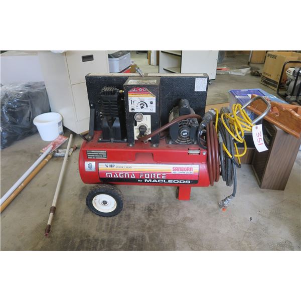 3/4HP 3.1 SCFM Sanborn Air Compressor (Might Leak)