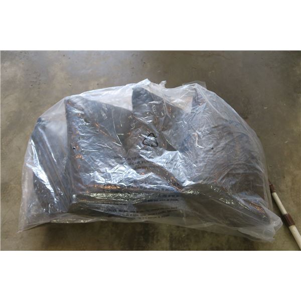 (4) Brown Leather Pillows