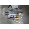 Image 1 : Bin of Yard Cutting Tools